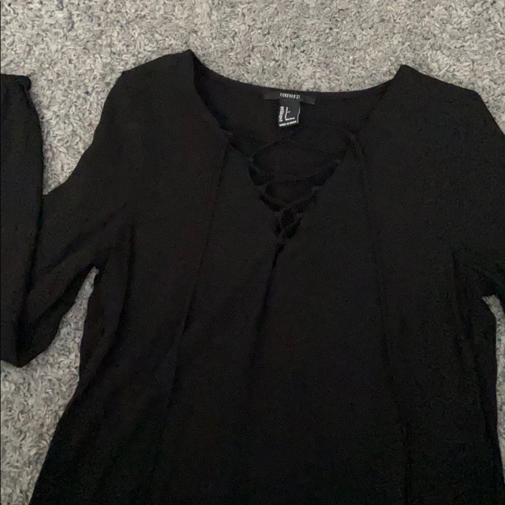 Long sleeve crop top